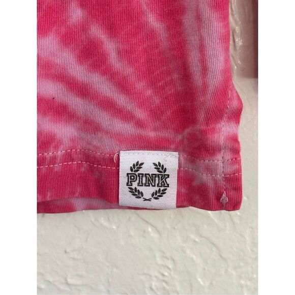PINK VICTORIA'S SECRET Oversized SMALL Tie Dye long sleeve shirt - Picture 2 of 9